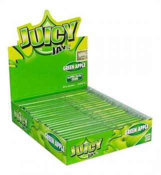 Juicy Jays King Size Slim GREEN APPLE Hanfpapier Aromatisiert 24 Heftchen a32 Bl